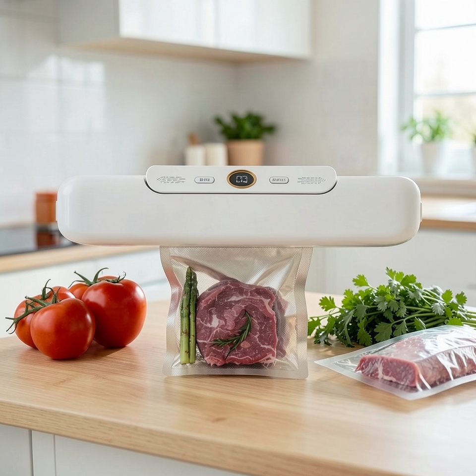 Вакуумная герметичная машина Небольшая домашняя пищевая продукция, автоматическая упаковочная упаковка закусочных мешков сжатия, чтобы нарисовать газ