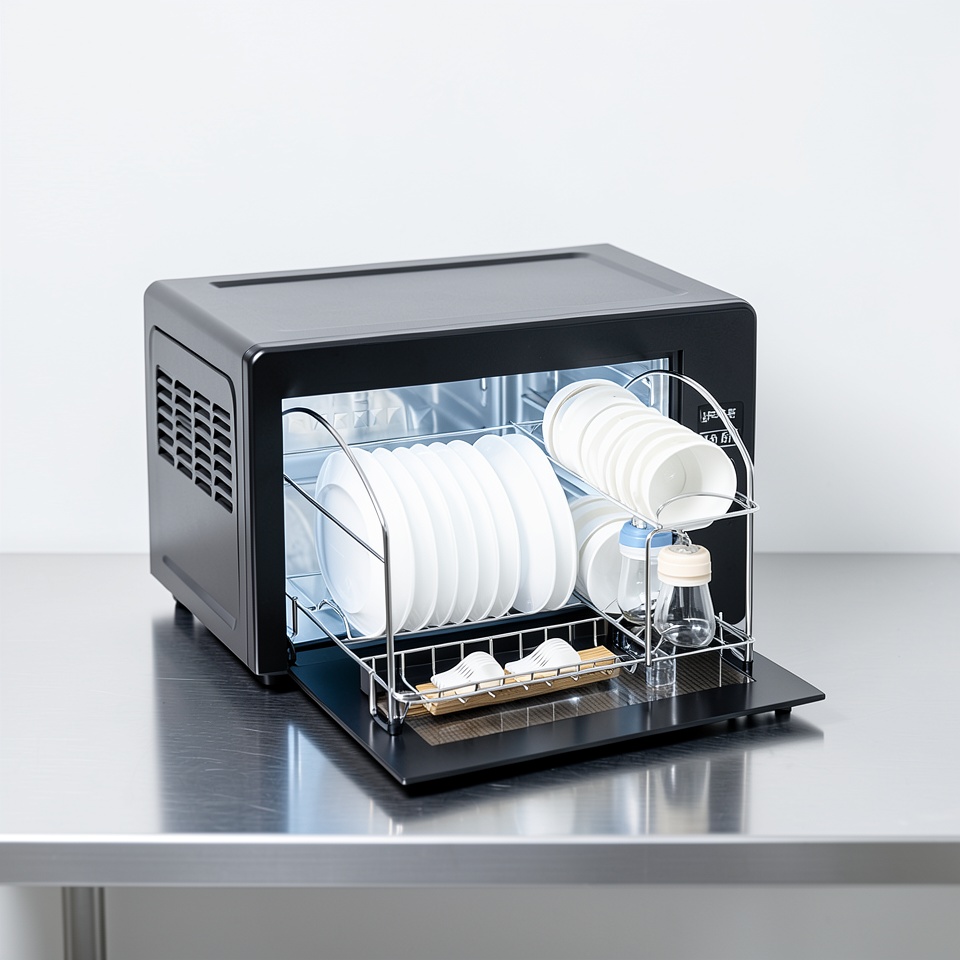 Стерилизатор черный 26 литров нижняя дверь
