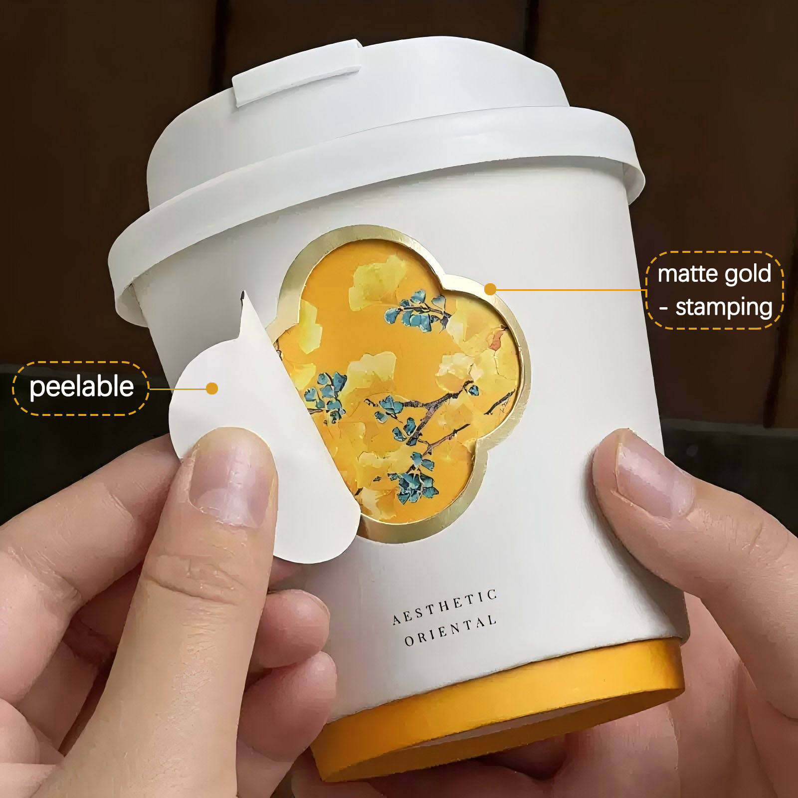 Бумажный стакан для горячих напитков YINWANG