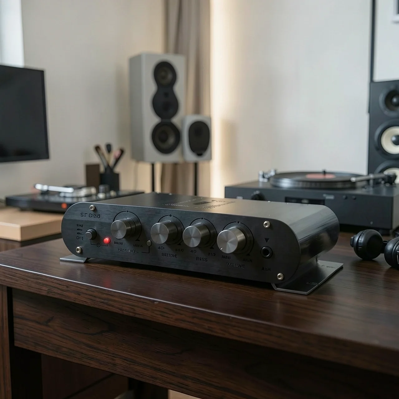 Усилитель LDZS ST838 черный с Bluetooth