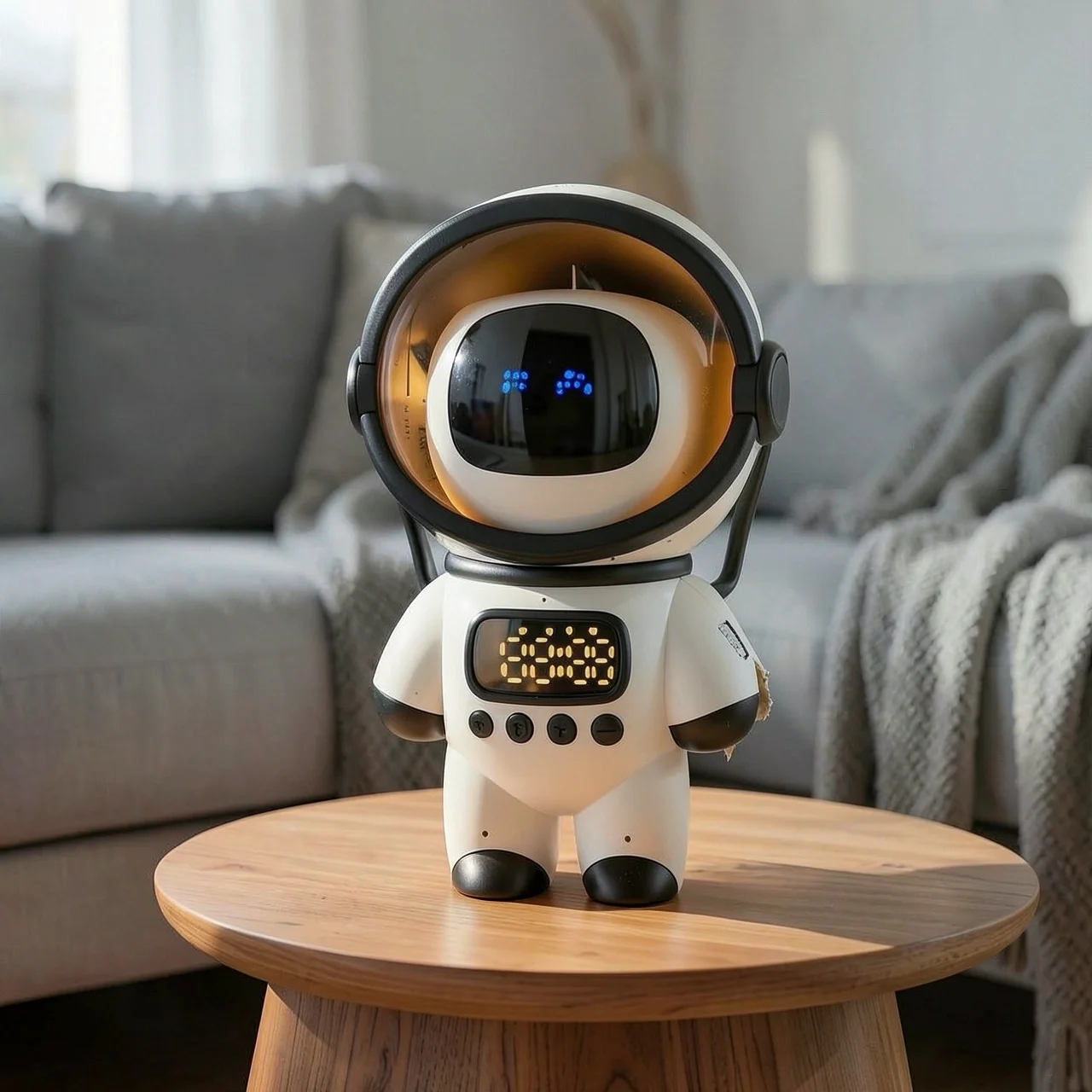 Умная AI-колонка Робот-астронавт розовый расширенный