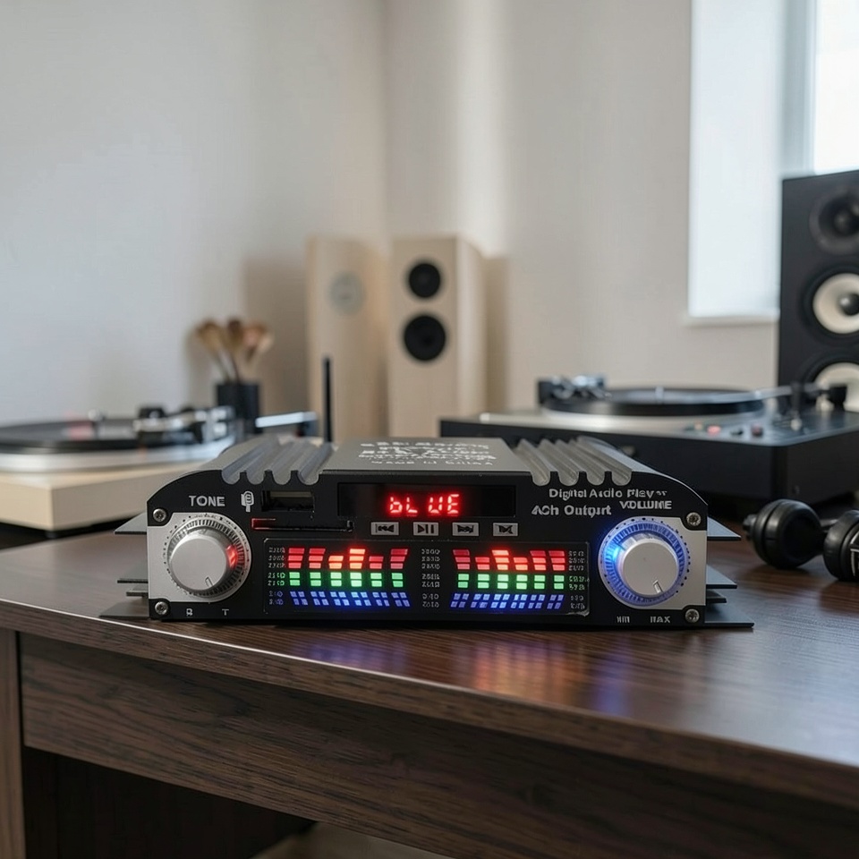 Автомобильный HiFi усилитель TELI BT-998 4-канальный с Bluetooth