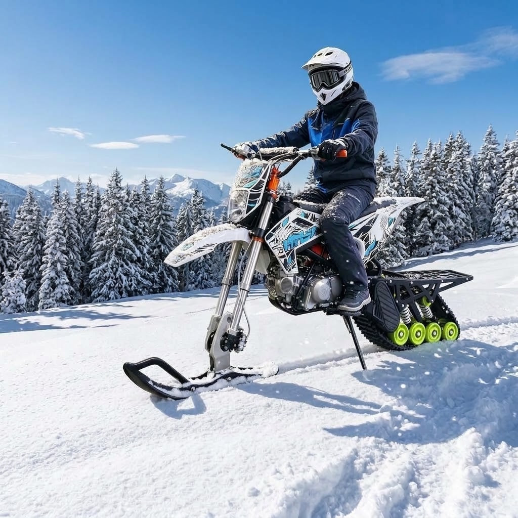 Снегоход-мотоцикл FLYFEEL 125cc с гусеничным приводом