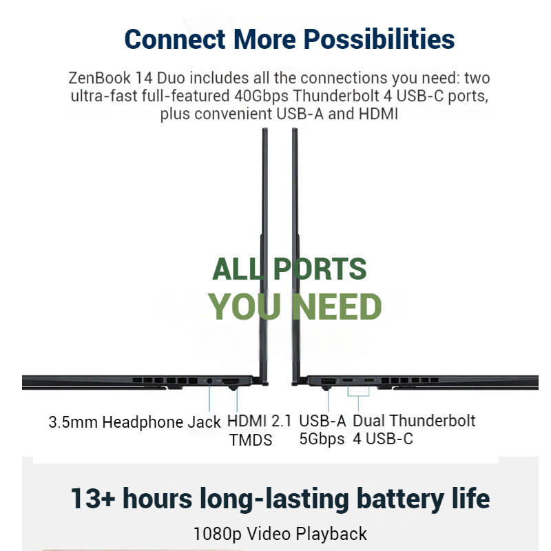 ASUS Zenbook 14 с двойным OLED-экраном