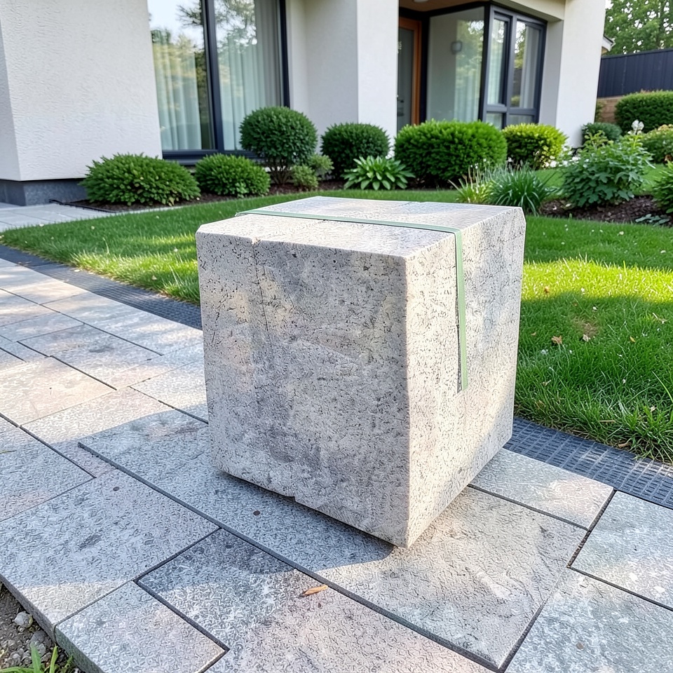 Бордюрный гранитный камень 150x300