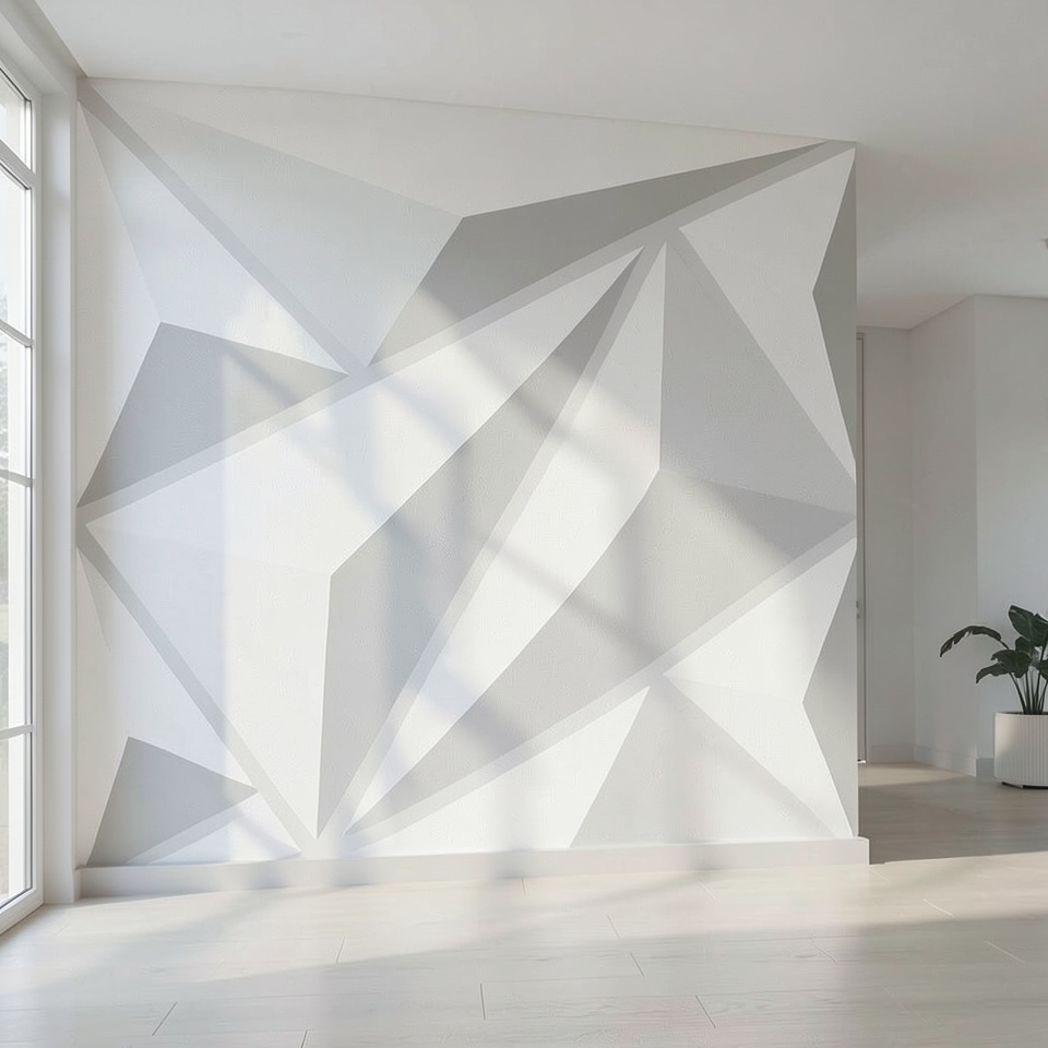 3D панель ПВХ Shan Xin S001 белая 30x30