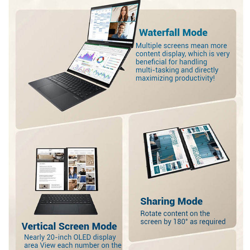 ASUS Zenbook 14 с двойным OLED-экраном