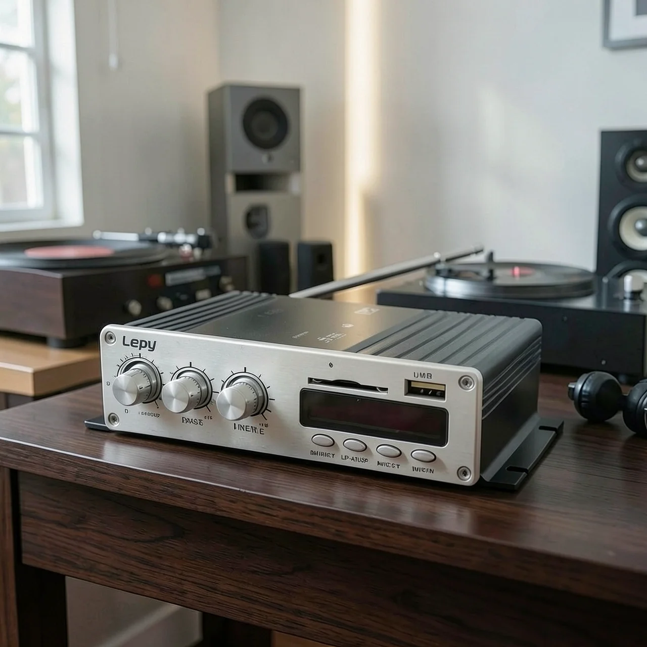 Усилитель Lepy LP-A7USB с блоком питания