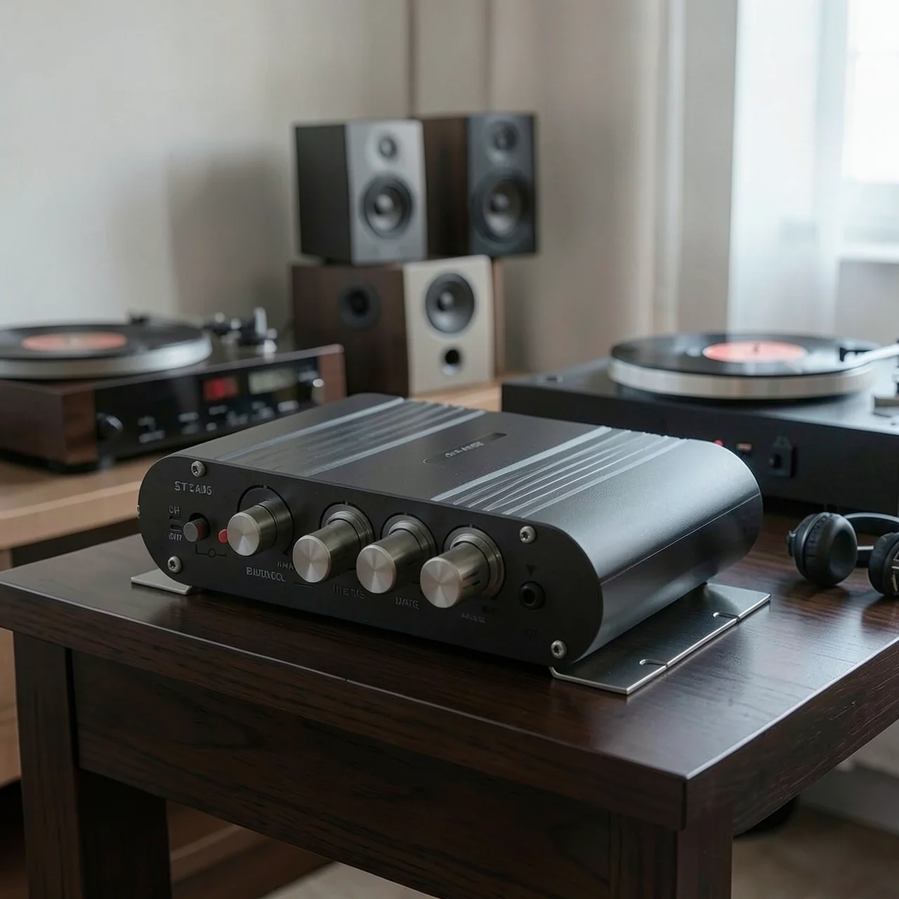 Усилитель HiFi черный Bluetooth