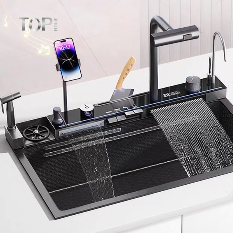 Сенсорный кухонный смеситель TOPHOME T7546W