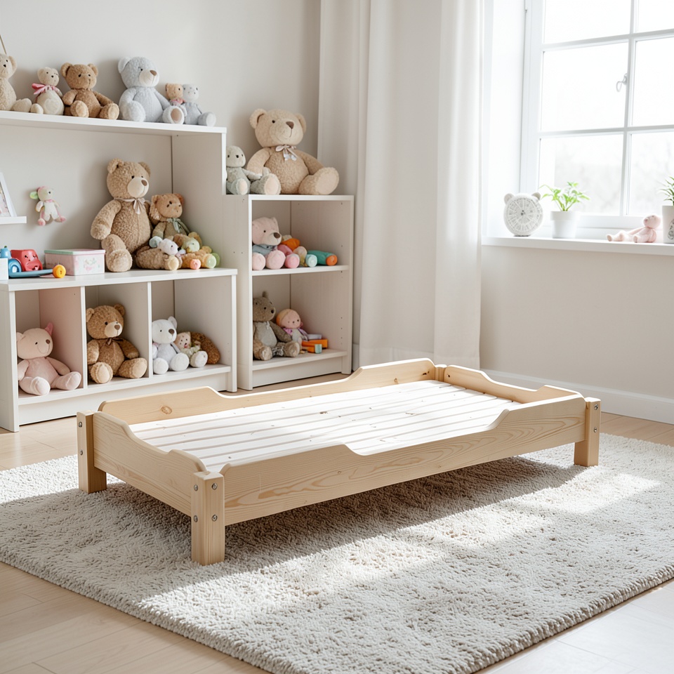 Кроватка-шезлонг Childist YP-005 лиственница B 150x60x18.5