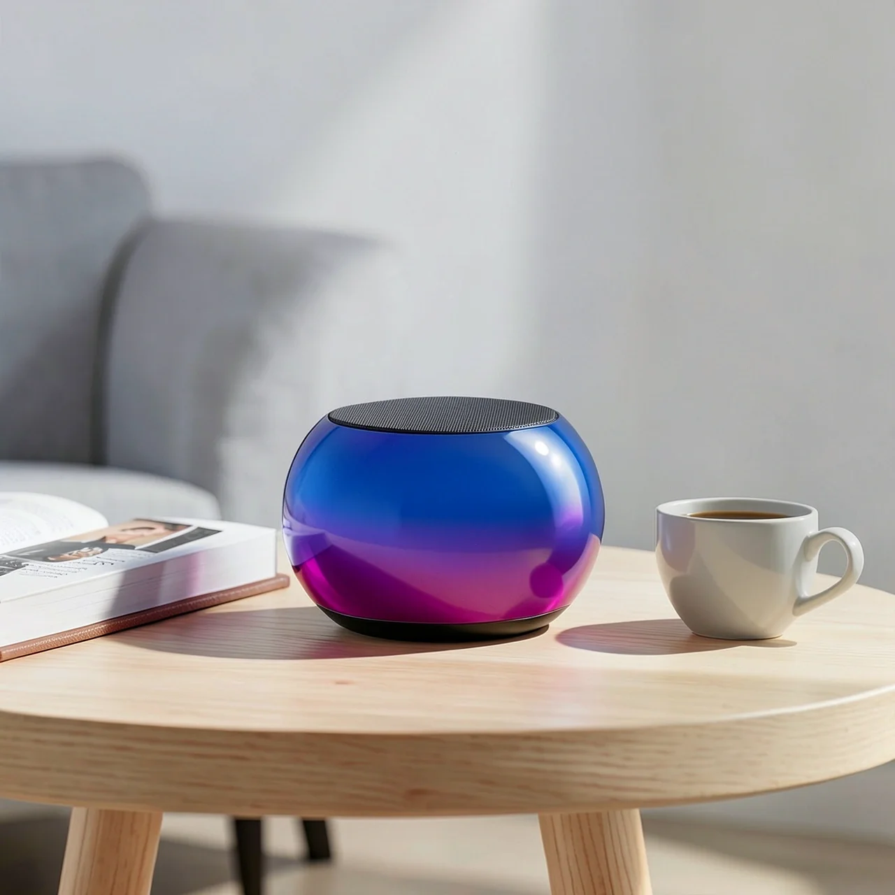 Портативная Bluetooth-колонка Mini Subwoofer HiFi серебристая