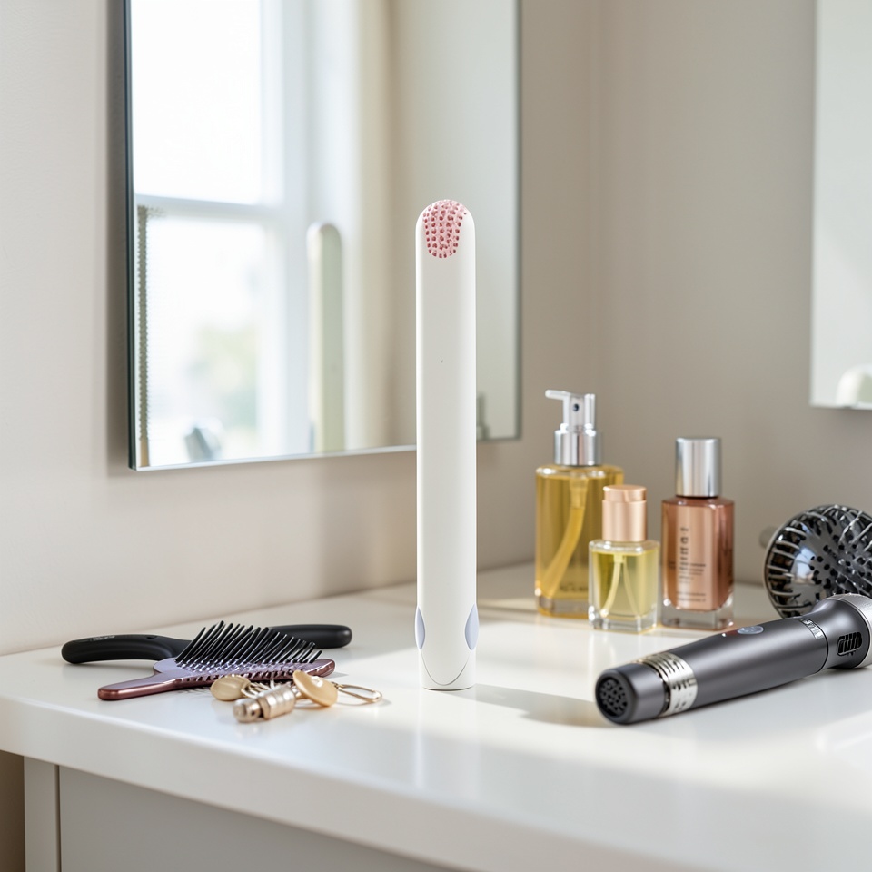Выпрямитель для волос компактный белый