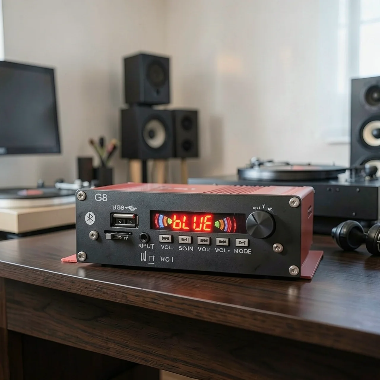Усилитель HiFi G8 красный