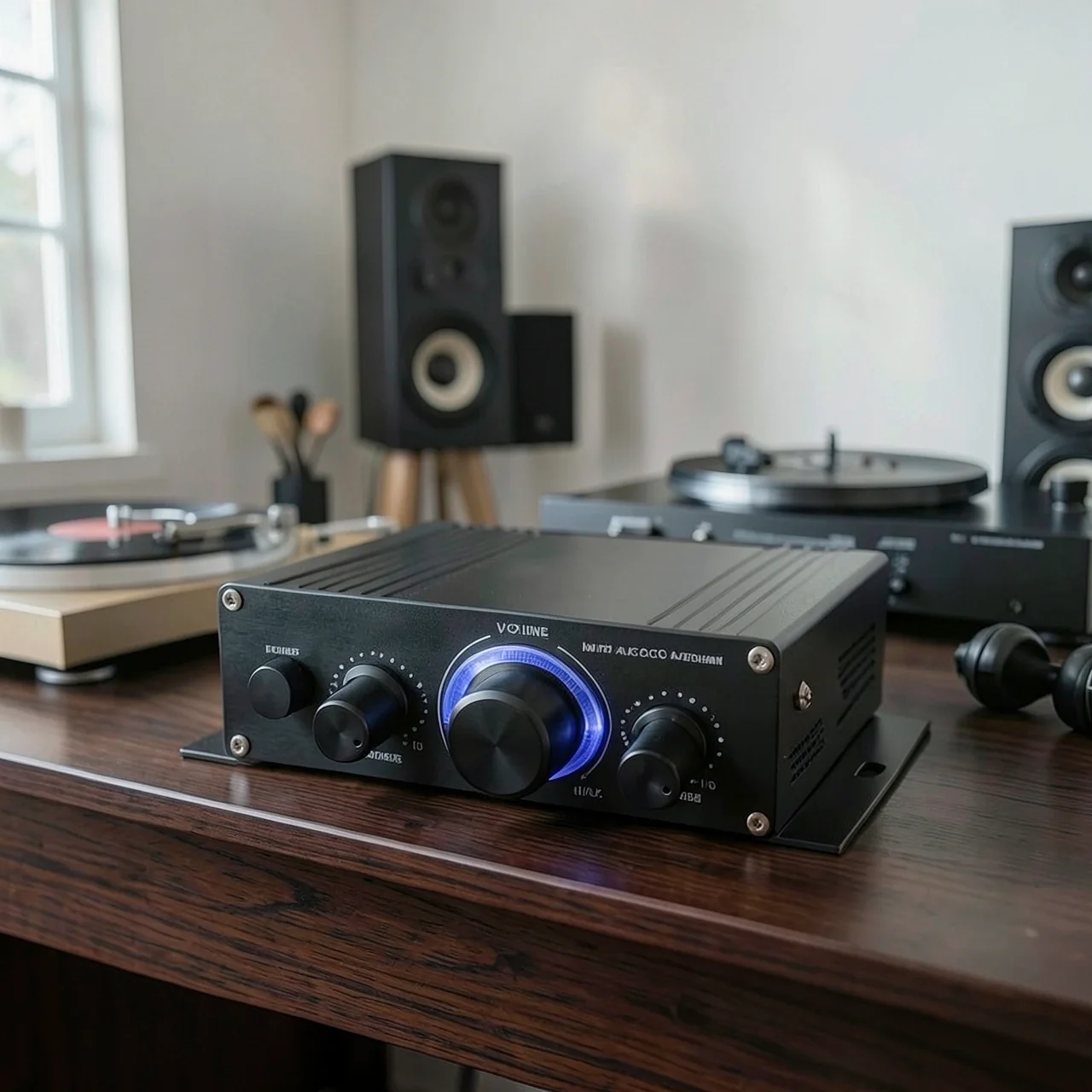 Мини-усилитель HiFi AK-170 черный без блока питания