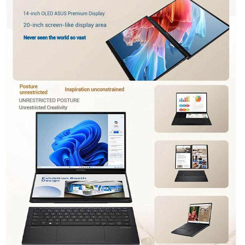 ASUS Zenbook 14 с двойным OLED-экраном