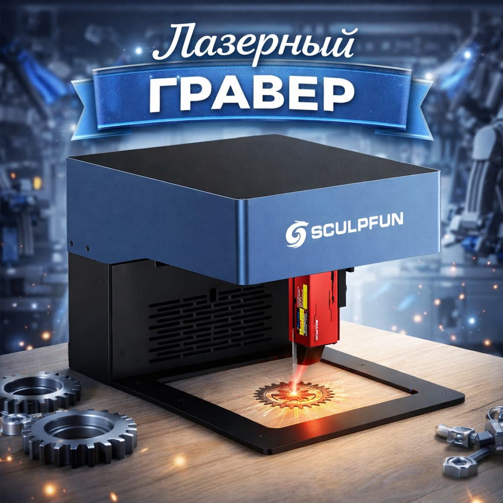 Лазерный гравер SCULPFUN iCube