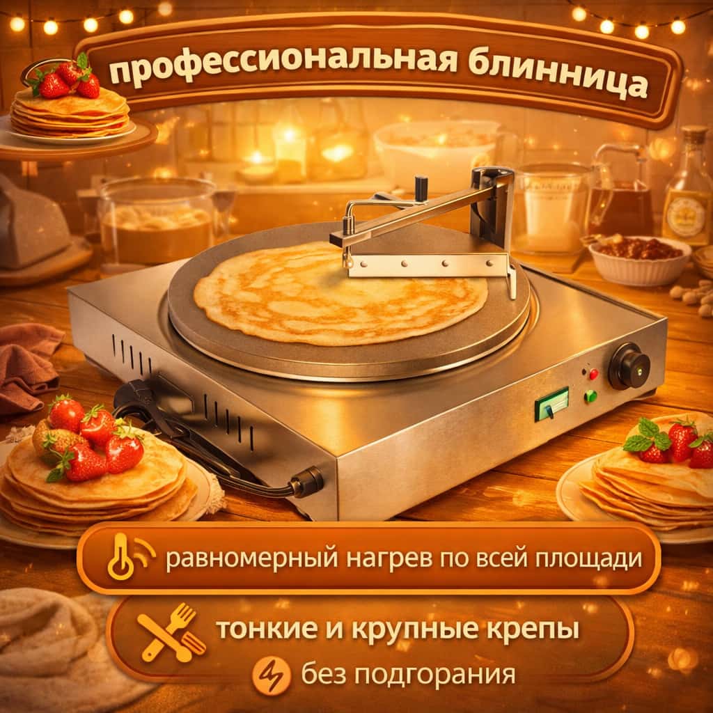 Газовая профессиональная блинница G15920