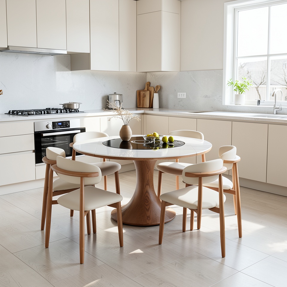 Обеденный стол Chiya Furniture 1.2 м с 6 стульями