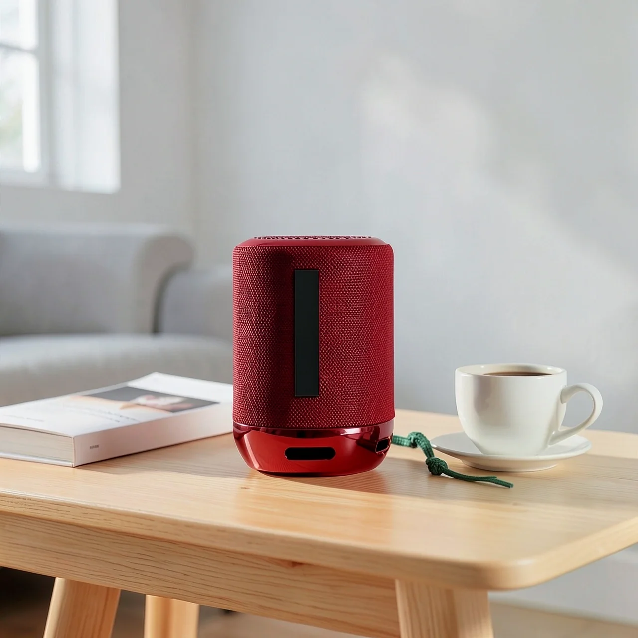 Портативный Bluetooth динамик красный