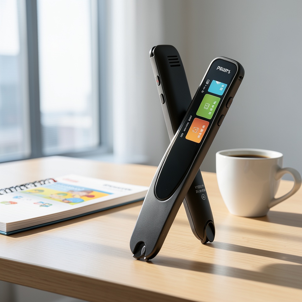 Philips, универсальная ручка для чтения для школьников, обучающее чтение, умная обучающая книга с картинками, английский