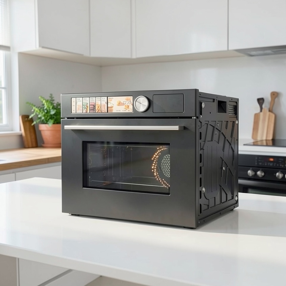 Встраиваемая многофункциональная печь Midea GR6S с функцией микроволновки и паром
