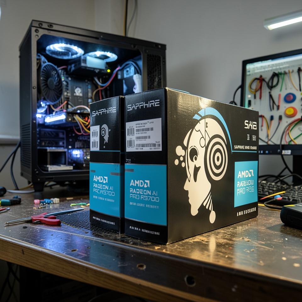 Видеокарта Sapphire AMD Radeon AI Pro R9700 32GB GDDR6