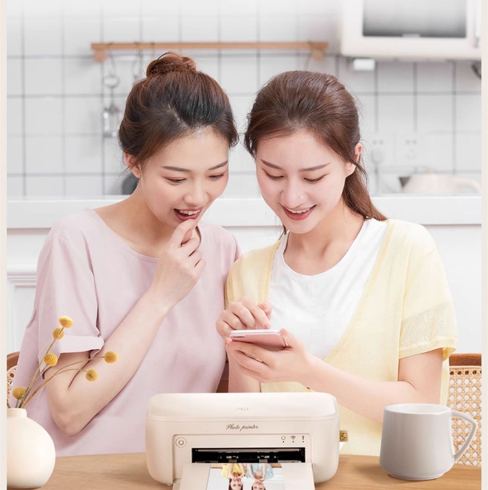 Компактный фотопринтер 300 DPI Inkless Color