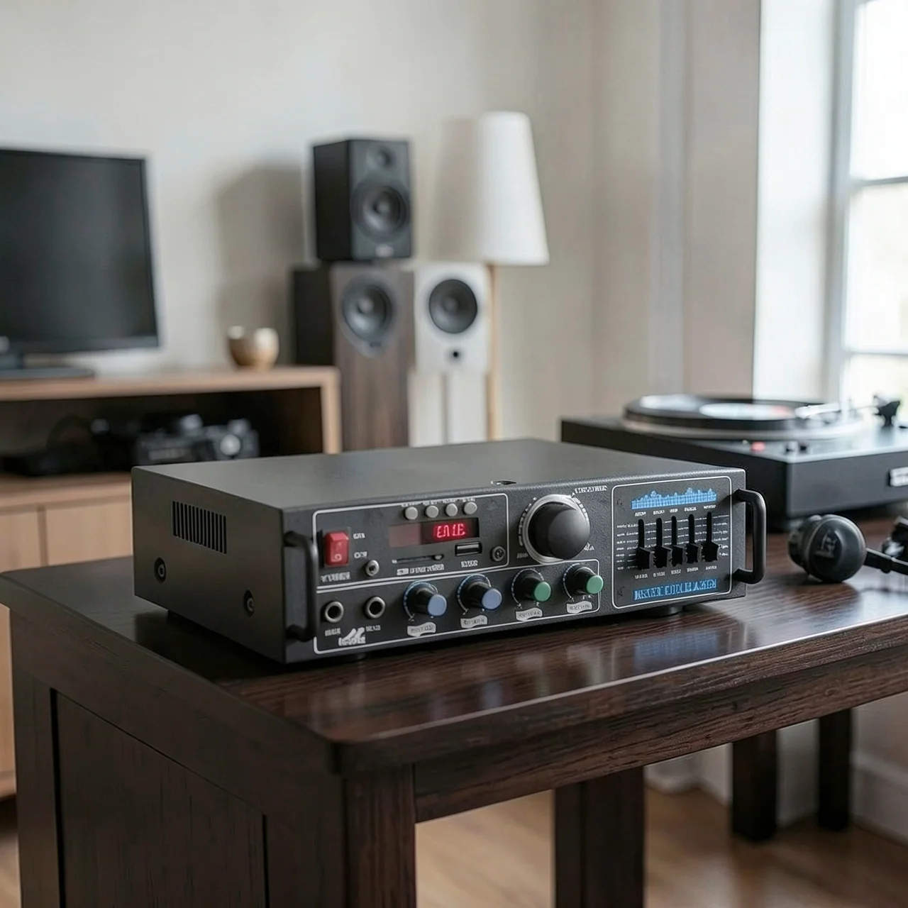Усилитель HiFi AV-016 с дисплеем вилка US