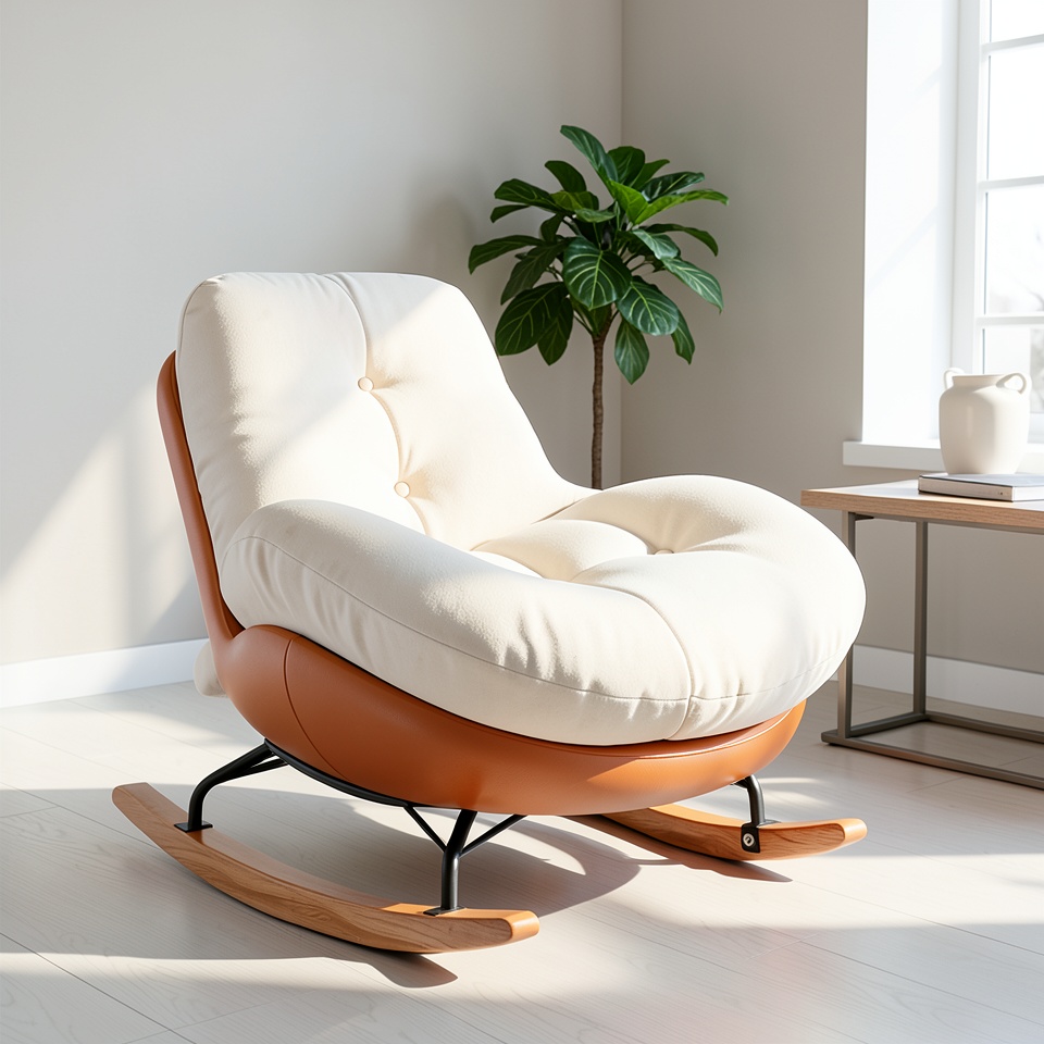 Кресло-качалка Al оранжевая