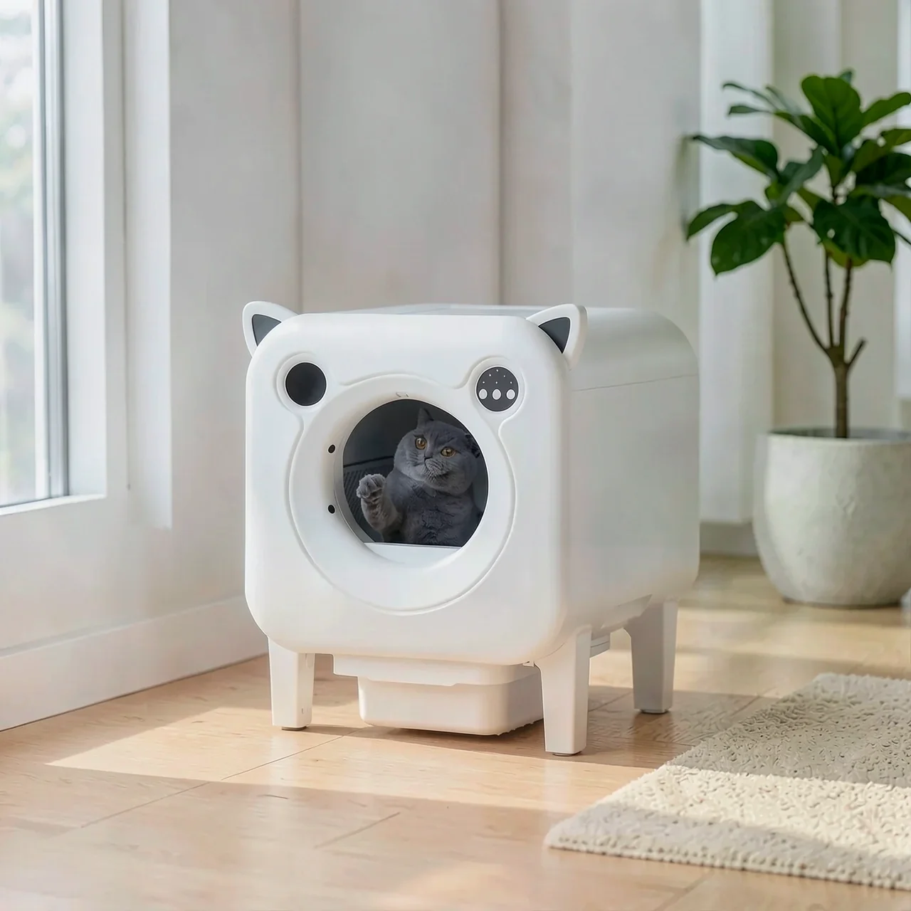 Умный лоток Little Person Smart Clean Wi-Fi с新风