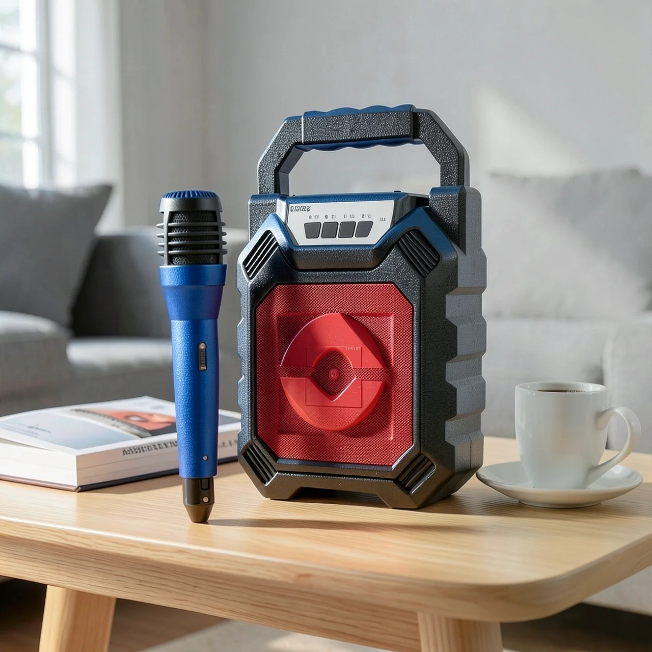 Портативная Bluetooth-колонка синяя без микрофона
