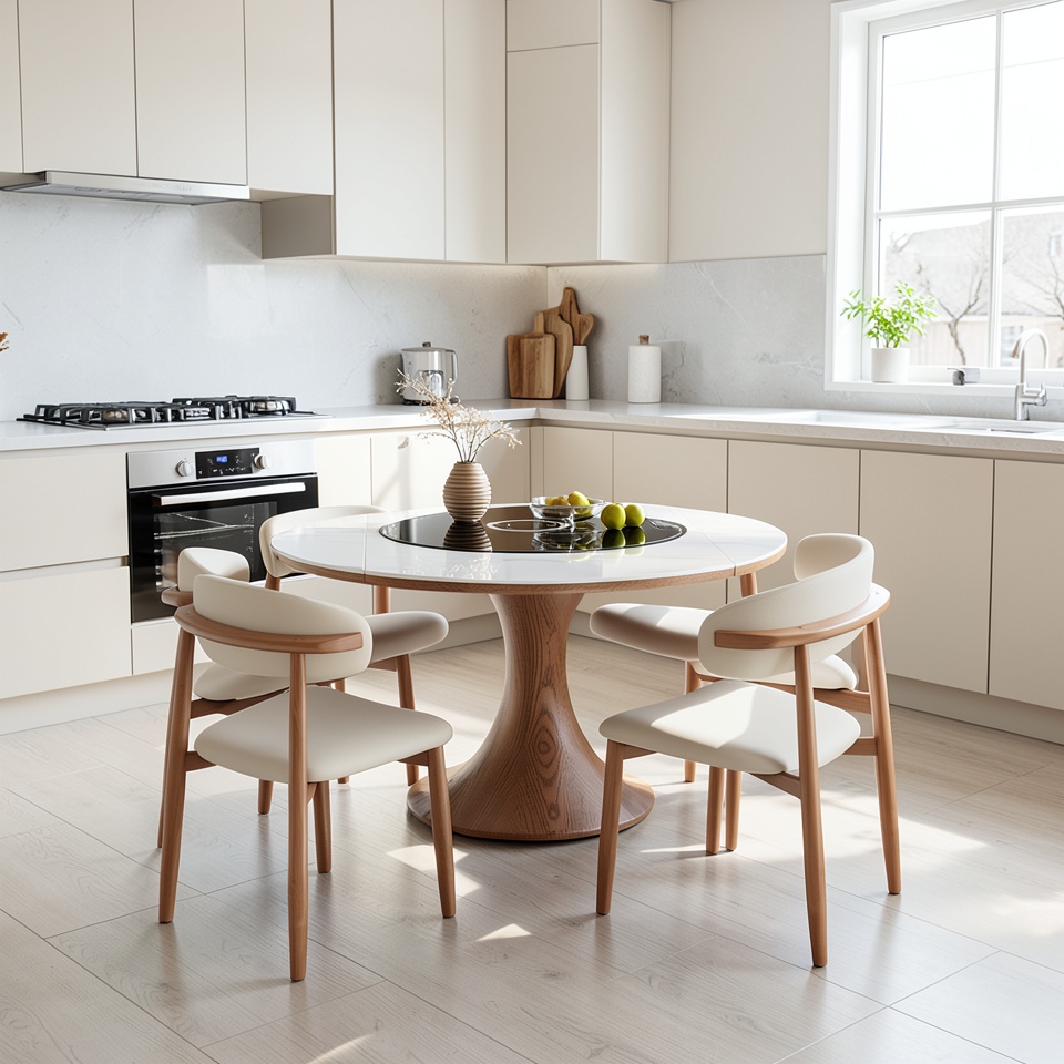 Обеденный стол Chiya Furniture 1.2 м с 4 стульями