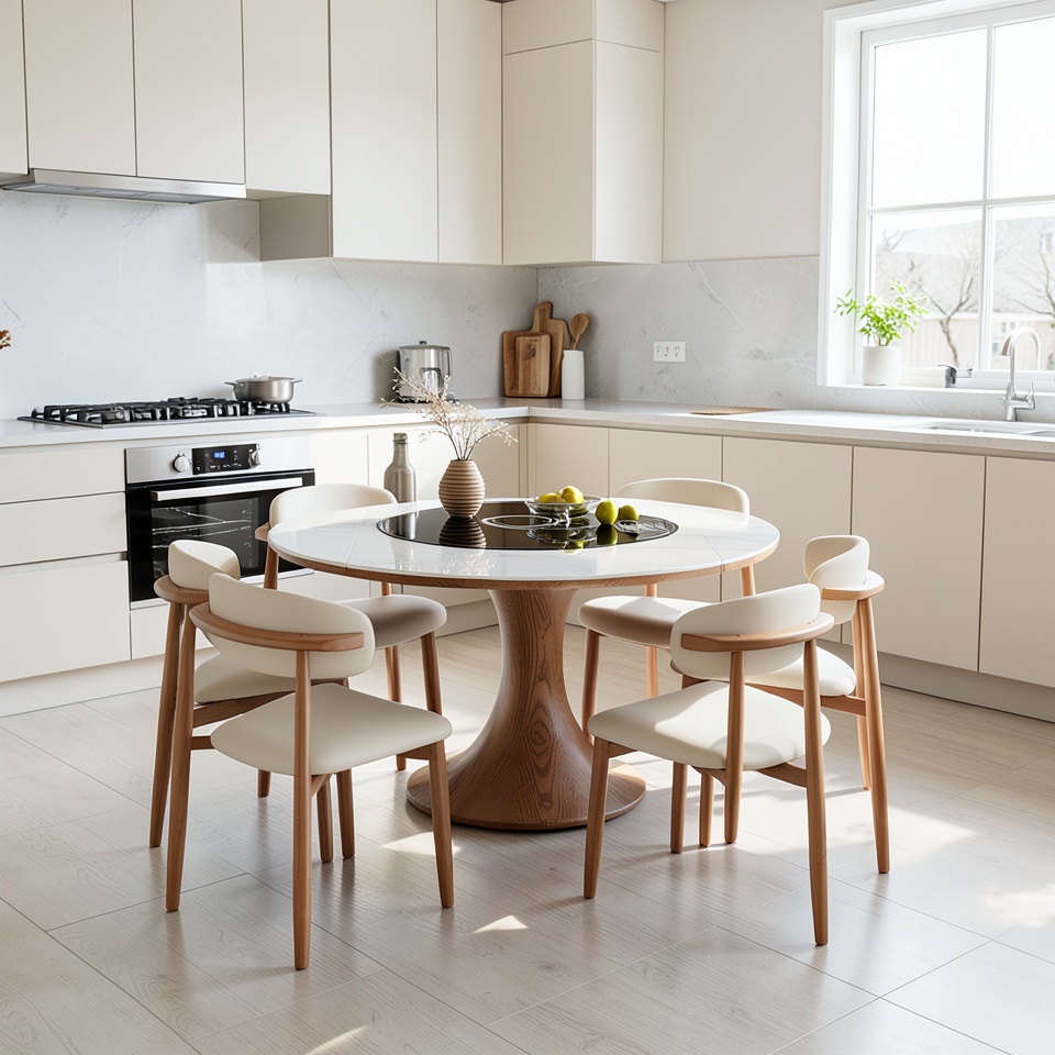 Обеденный стол Chiya Furniture 1.5 м с 6 стульями