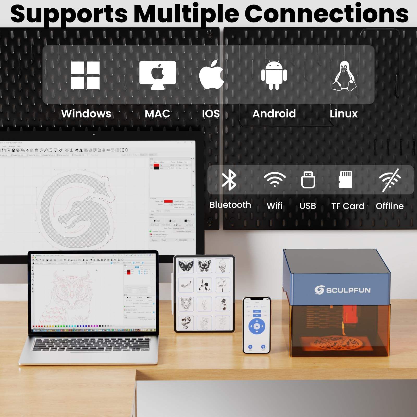 Лазерный гравер SCULPFUN iCube