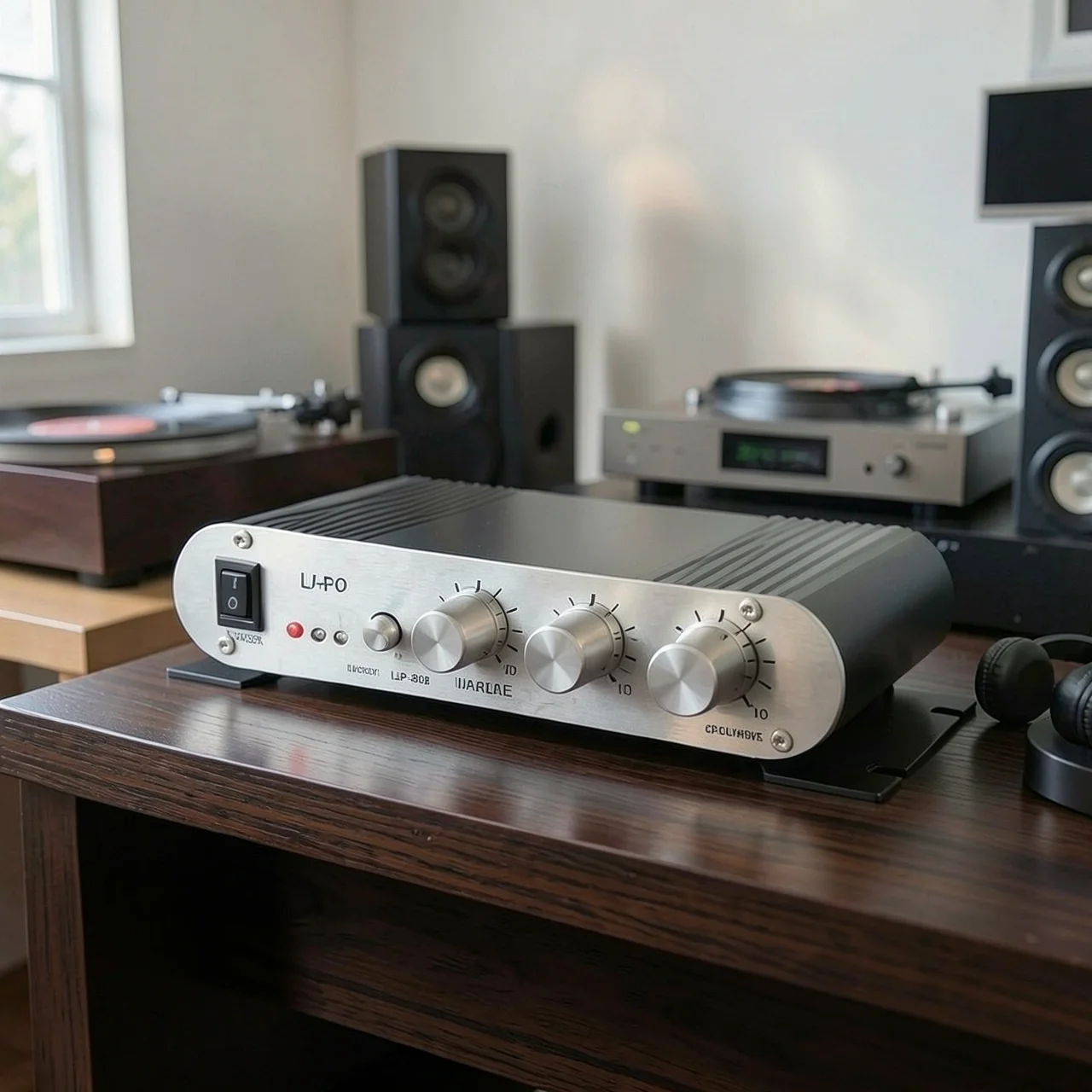 Усилитель Lepy LP-808 серебристый с БП