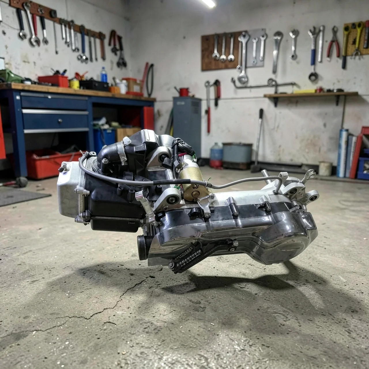 Двигатель в сборе для скутера GY6-163 Jianhao 200cc
