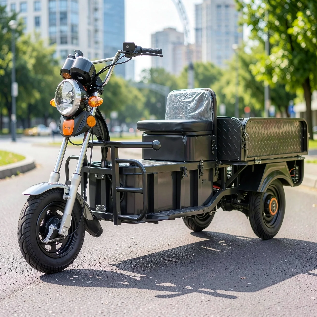 Электрический грузовой трицикл 1500W без аккумулятора