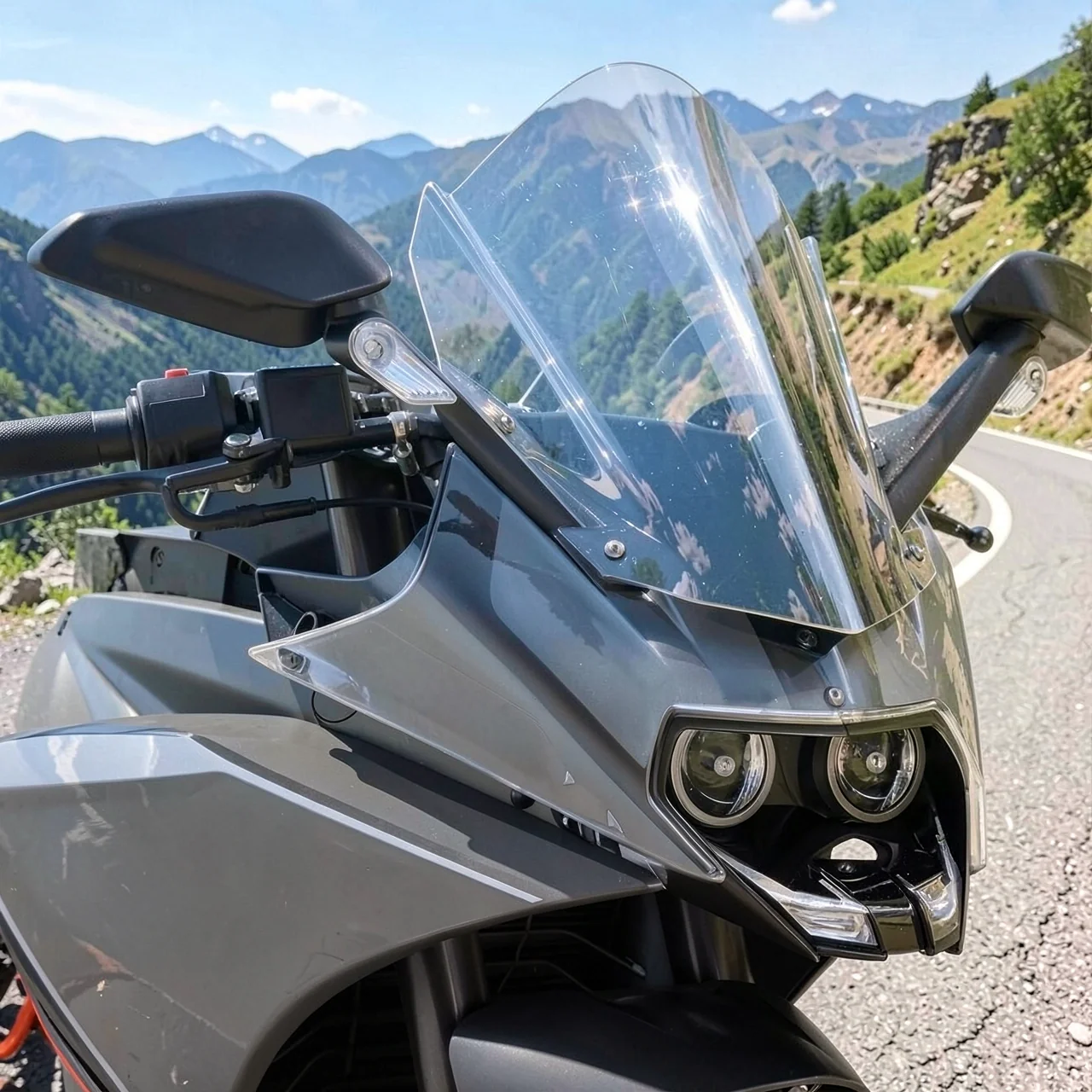 Ветровое стекло KTM RC дымчато-черный
