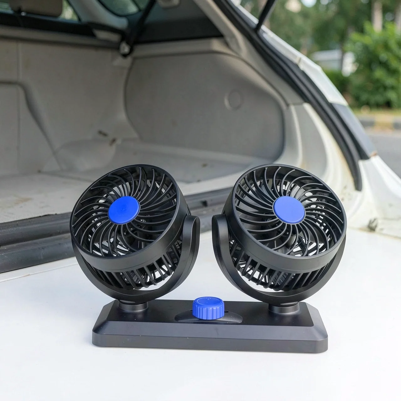 Вентилятор автомобильный двойной F30 USB 5В