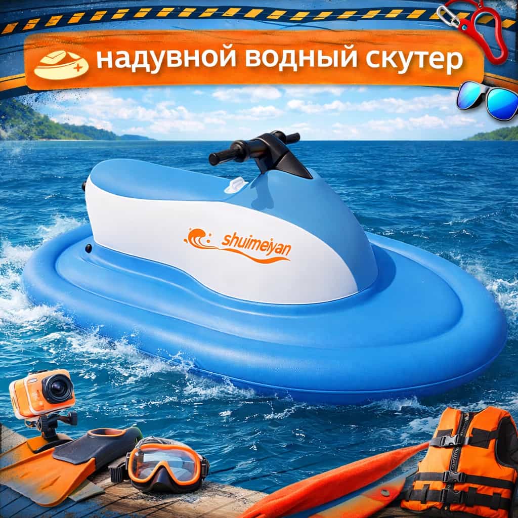 Надувная моторная лодка с электроприводом и дистанционным управлением