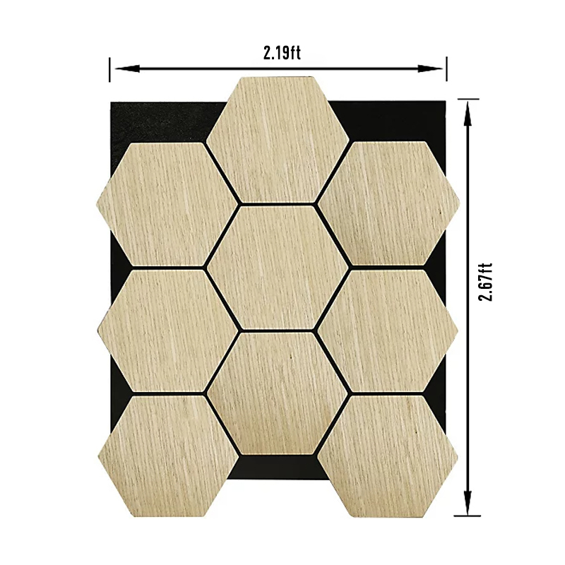 Акустические панели Z91 шестиугольные из MDF