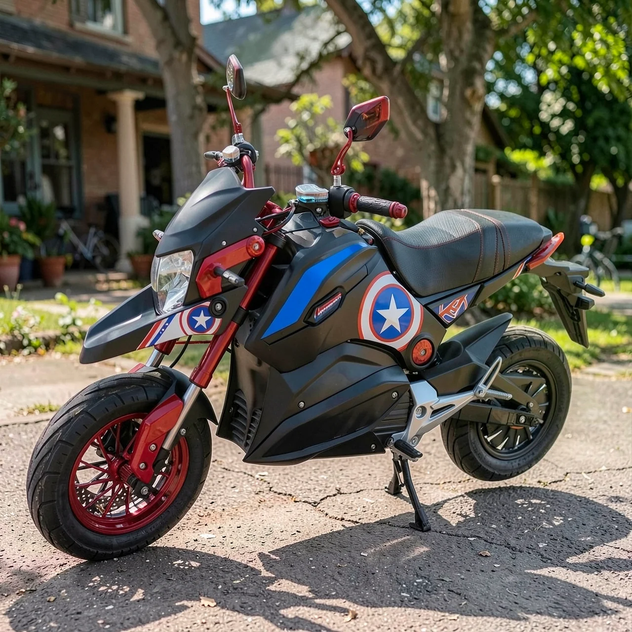 Электрический мини-байк Z6 DLS1200DT-8C 12 дюймов 72V