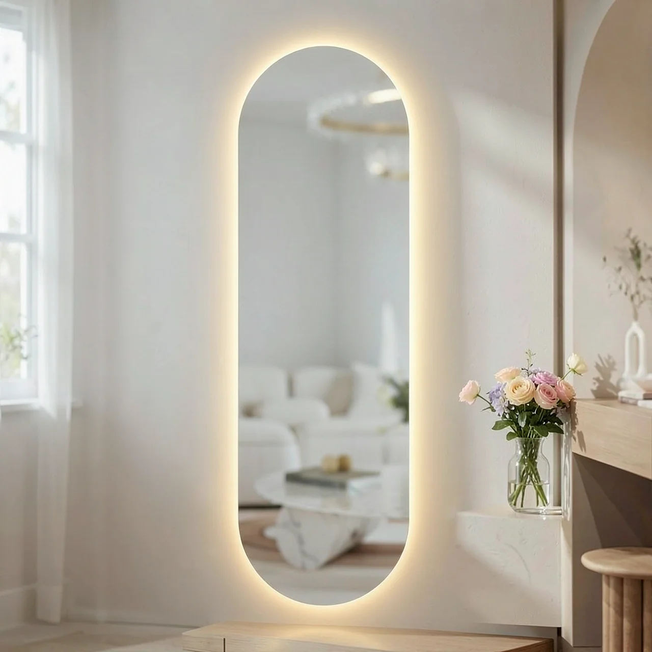 Интеллектуальное настенное зеркало с LED-подсветкой SAMEDREAM LTY-009