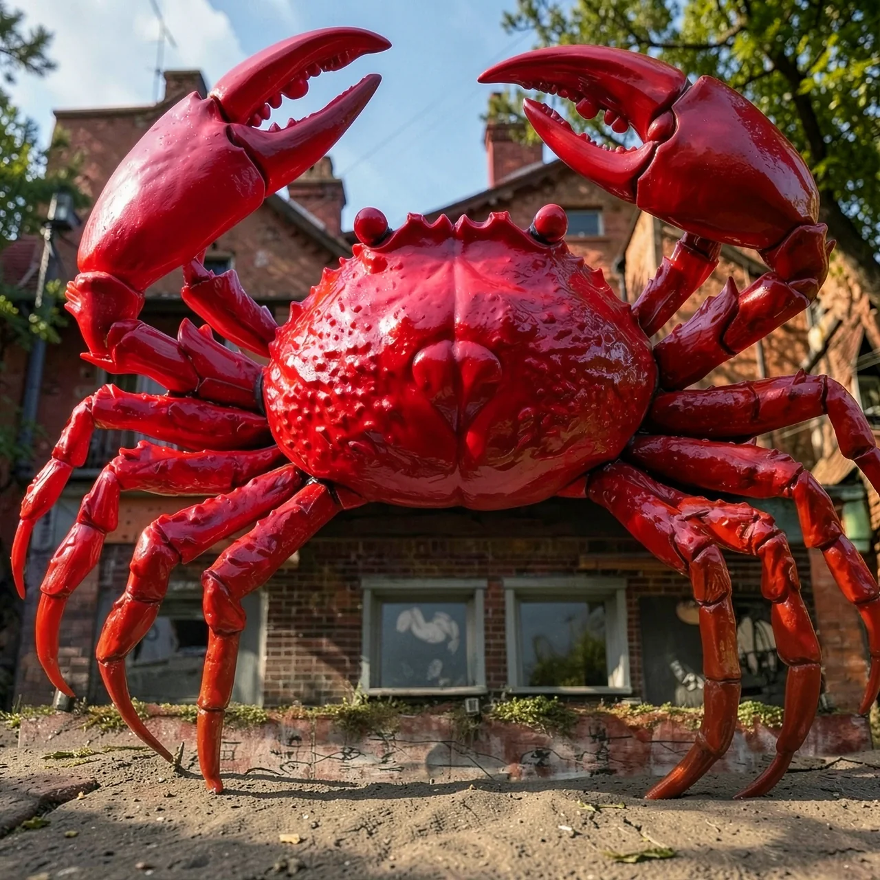 Скульптура краба из стеклопластика Скульптура Чанлинь