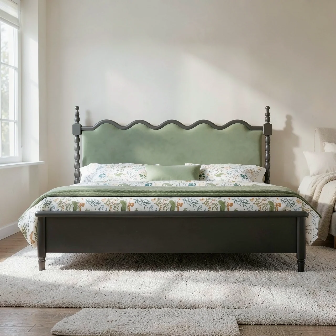 Кровать деревянная 150x200 без тумб
