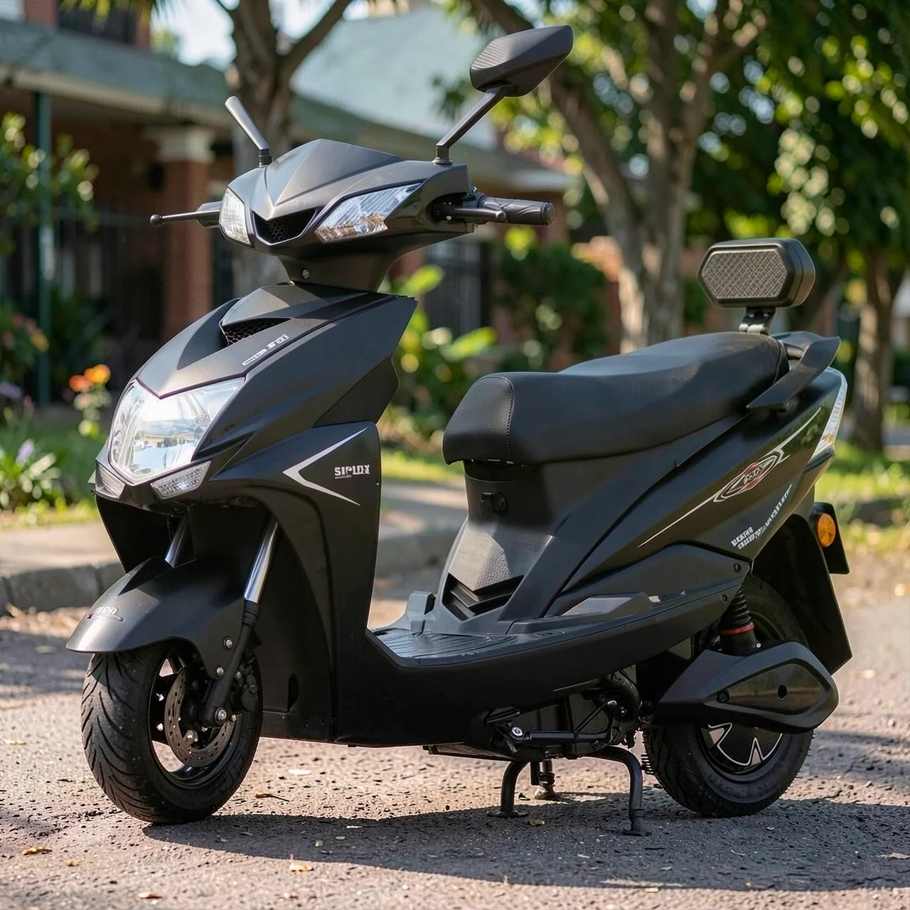 Электрический скутер матовый черный 60V 22Ah