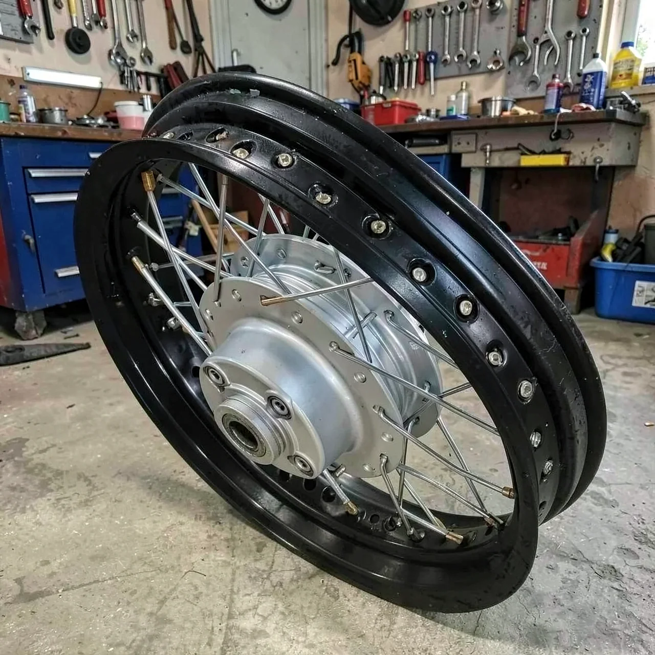 Колеса ретро-стиля для мотоцикла Jialing 125 (16 дюймов)