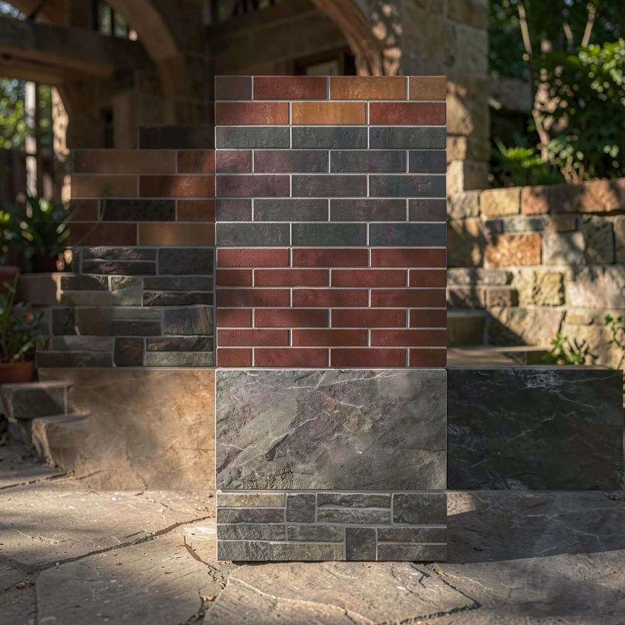 Декоративный фасадный кирпич Фухуаджу E-Stones 300x600 цвет 8D350