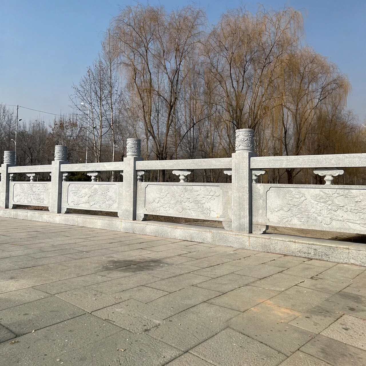 Ограждение из белого мрамора Junhong Stone Industry